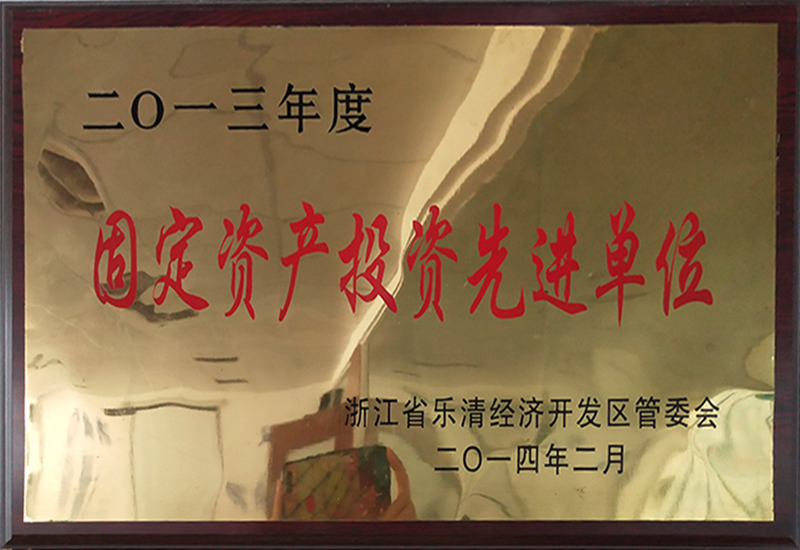 2013年度固定資產投資先進單位(開發區)